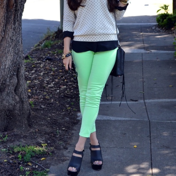 Mint Green Jeans