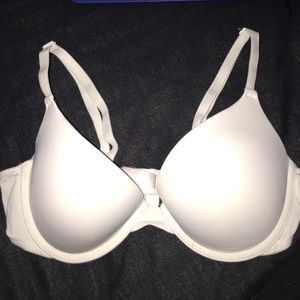 PINK white push up bra