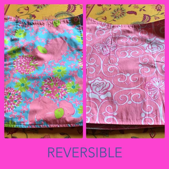 LILLY PULITZER REVERSIBLE SKIRT - SZ 0 PETITE