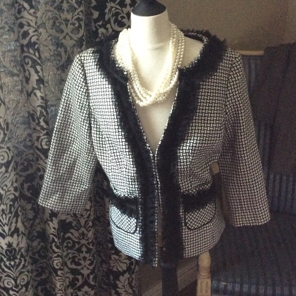 WHBM Ruffled Jacket