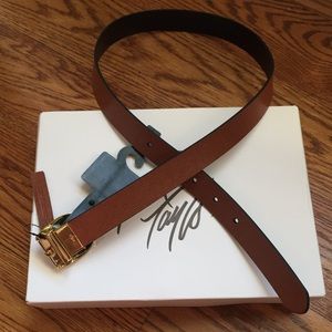NWT Reversible Lauren RL Leather Belt - Small