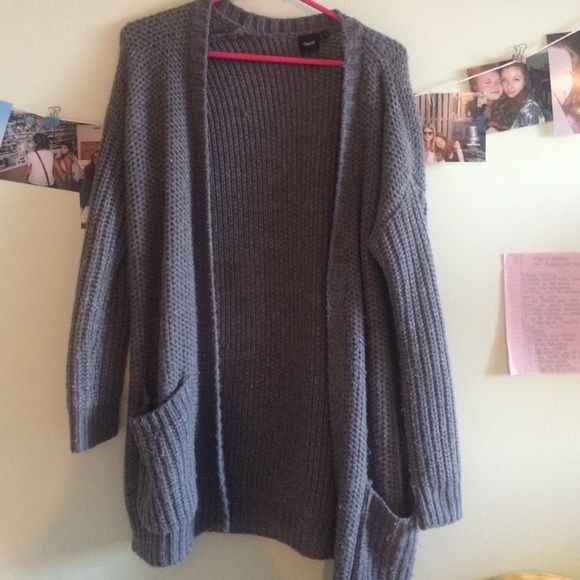 Grey Stitched Long sweater - Picture 1 of 1