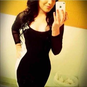 Black and White Slimming Dress