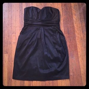Arden B Strapless Black Dress