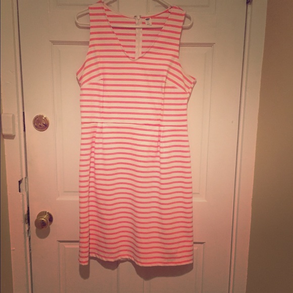 Pink Striped Tank dress