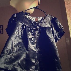 Black cropped top cardigan