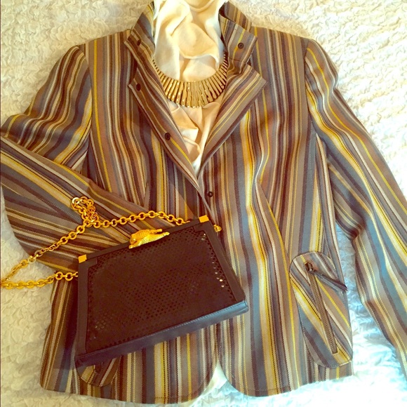 From Neiman Marcus - Akris striped blazer
