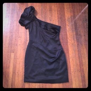 One Shoulder AKIRA Black Dress