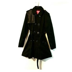 Betsey Johnson Double Breasted Trench Coat