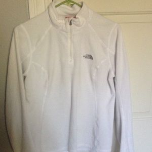 White north face fleece