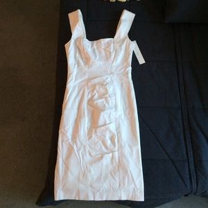 Nicole Miller white pleated dress