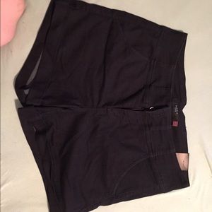 High wasted dark wash jean shorts from torrid