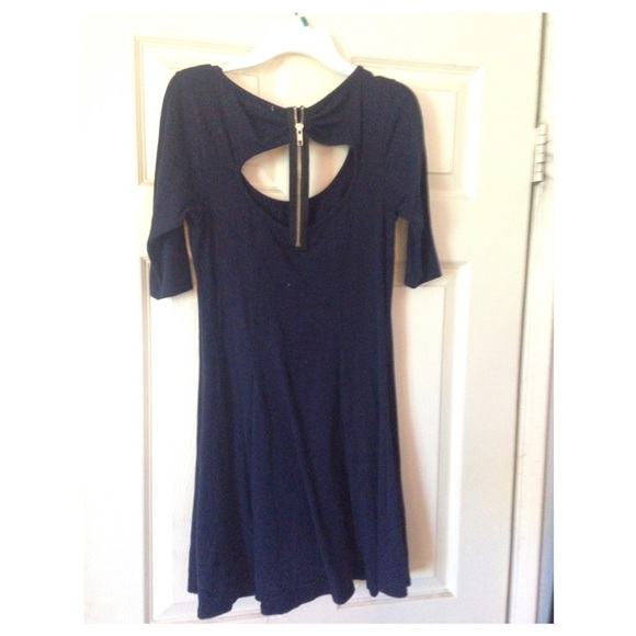 Charlotte Russe Navy open back dress