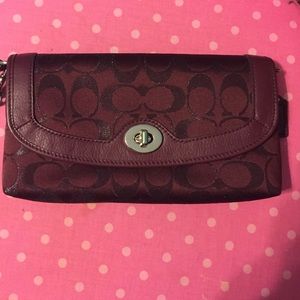 Burgundy Coach Wallet