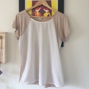 Paneled JCrew shirt-M