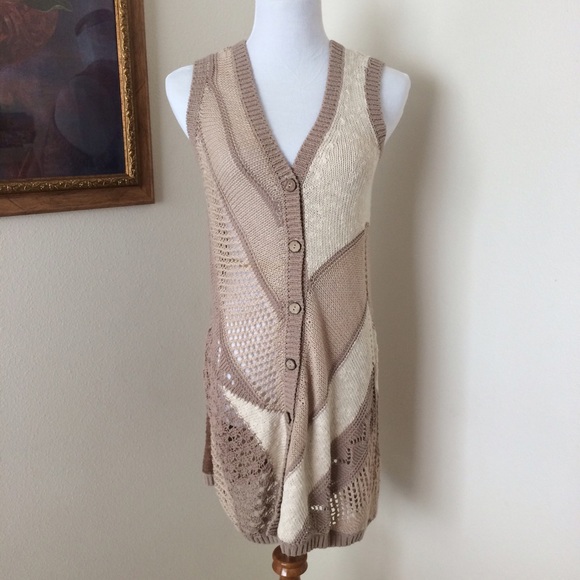 Anthropologie long knit vest or dress - Picture 2 of 5