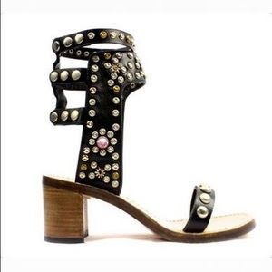 Brand New: Exclu RUMI Ankle Strap Studded Sandal