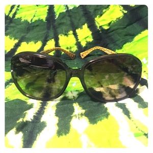 Brown coach sunglasses