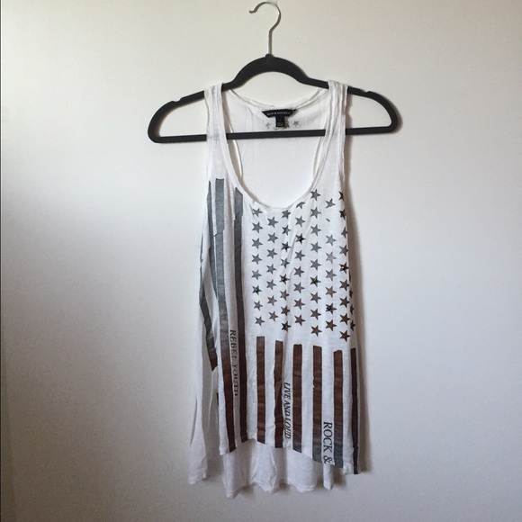 American flag long tank