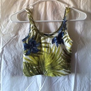 Brandy Melville Cropped Tropical Tank