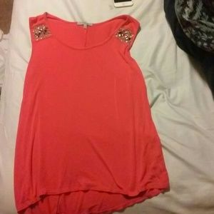 Red/orange embellished shirt!