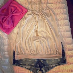 Express cream Racerback tank