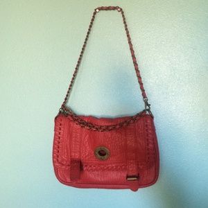 Red handbag