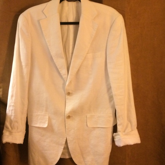Tasso Alba 100% white linen blazer