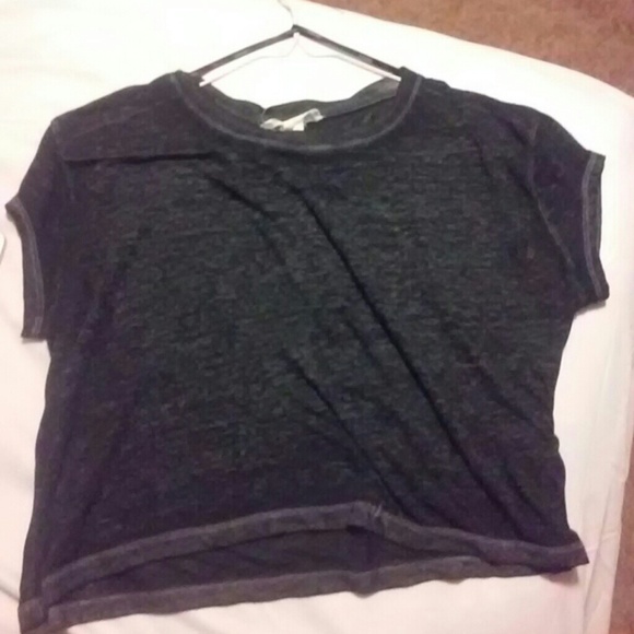 Charcoal gray crop top