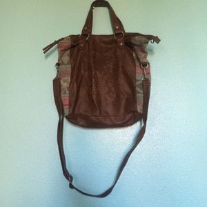 Brown leather bag