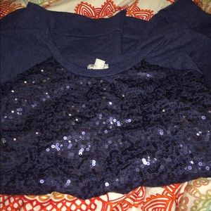 Long sleeved sequined shirt!!!