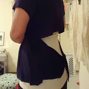Free People Tops - SALE Free people navy breezy knot back tee Free People Tops - SALE Free people navy breezy knot back tee
