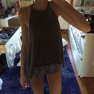 H&M Flowy High Neck Tank