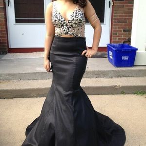 Black prom or sweet 15/16 dress.