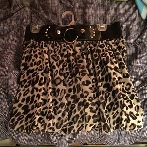 HeartSoul Animal Print mini skirt