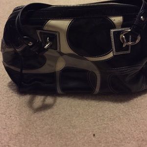 Coach purse with long shoulder strap