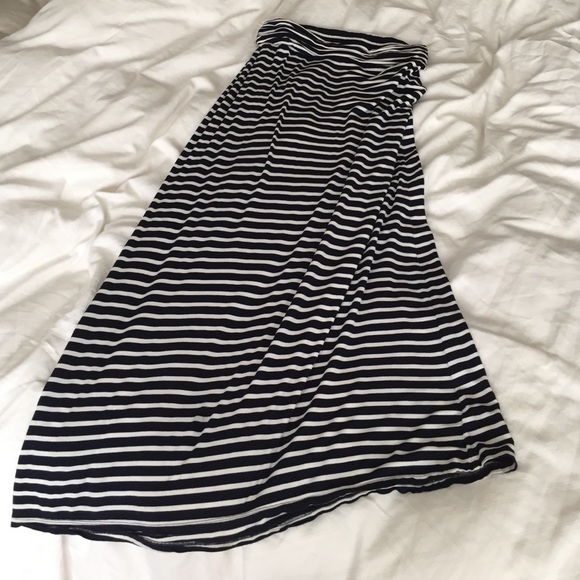 J. Crew striped maxi skirt