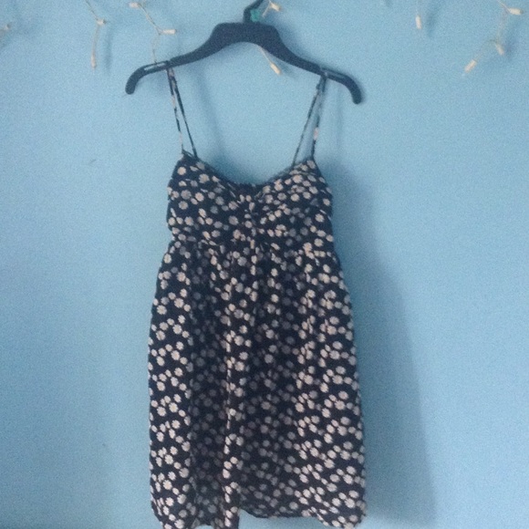 flirty daisy dress with lace detail on bow bust