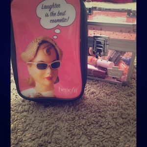 Benefit bag+ makeup case+ makeup + nail polish!