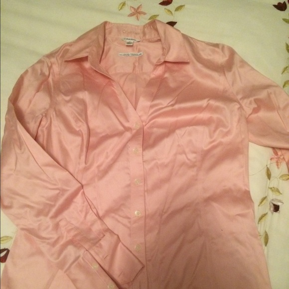Pink Calvin Klein Essentials Button Down