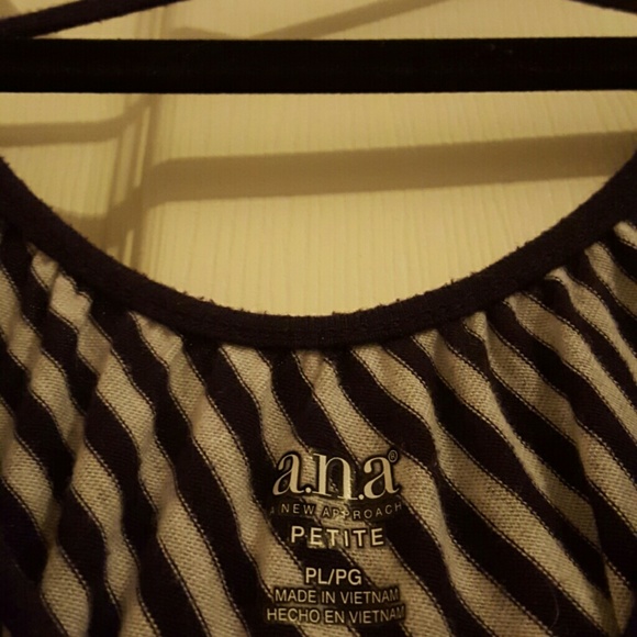 PETITE a.n.a stripped, low back top - Picture 2 of 3