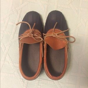 L. L. Bean Bean Boots, Rubber Mocs in Blue