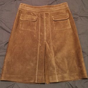 Brown Suede Skirt
