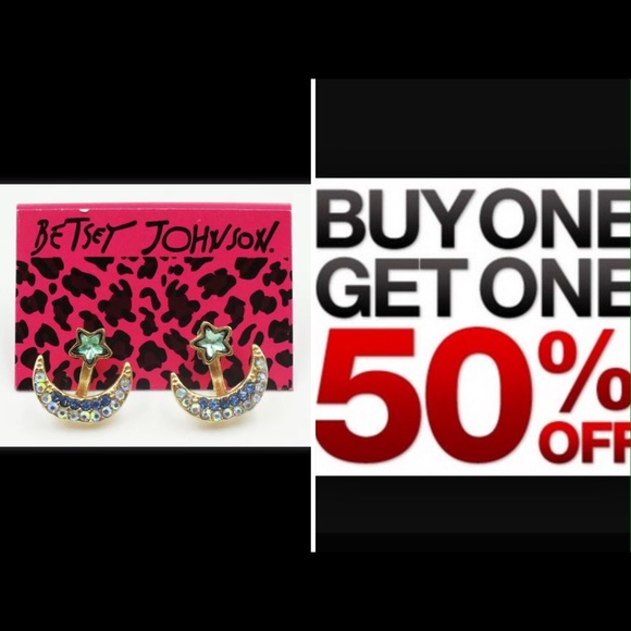 Betsey Johnson Jewelry - Betsey Johnson gold tone earrings and body chain