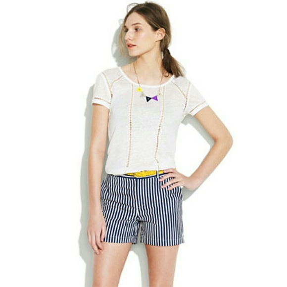 MADEWELL BUNGALOW STRIPE PANORAMA SHORTS