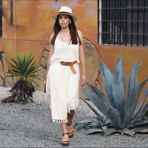 Lulu's Tassel Señorita Midi Dress