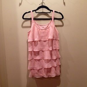 Pink Ruffled NY & Co Top