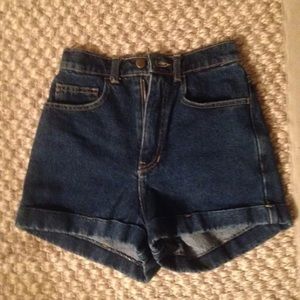 American apparel high waisted shorts 25