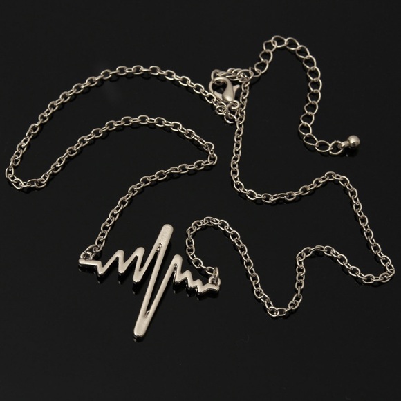 Heartbeat Vital Sign Necklace - Picture 4 of 4