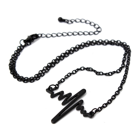 Heartbeat Vital Sign Necklace - Picture 2 of 4